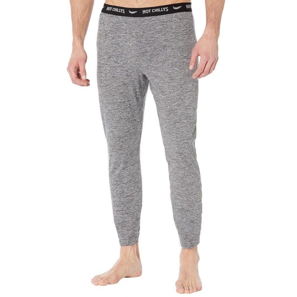 Hot Chillys Men's Clima-Tek Base Layer Bottoms  XL  Gray Heather